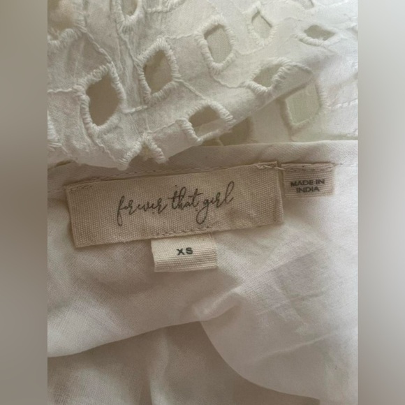 Anthropologie Forever That Girl White Lace Midi Dress. - Picture 4 of 8